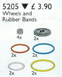 LEGO® Technic Wheels and Rubber Bands