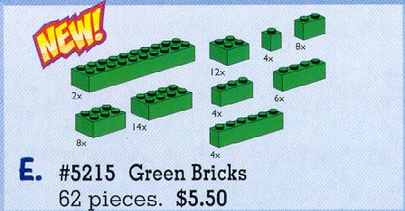 LEGO® Green Bricks Assorted