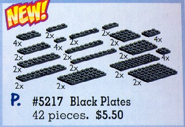 LEGO® Black Plates Assorted