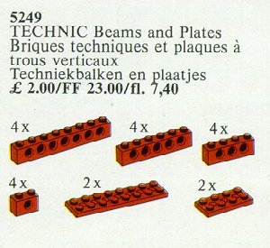 LEGO® 20 Technic Beams and Plates Red