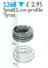 LEGO® Small Low Profile Tyres