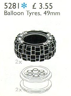 LEGO® Balloon Tyres 49.6 mm