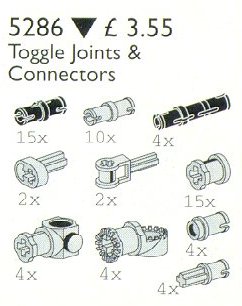 LEGO® Toggle Joints and Connectors