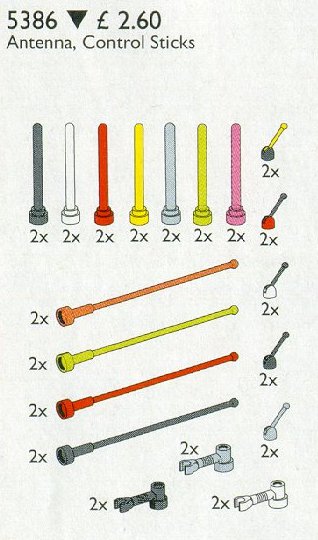 LEGO® Antenna and Control Sticks