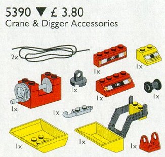 LEGO® Crane and Digger Accessories