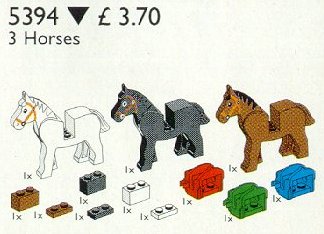 LEGO® 3 Horses and Saddles