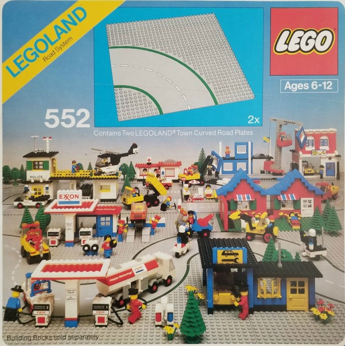 LEGO® Road Plates, Curved