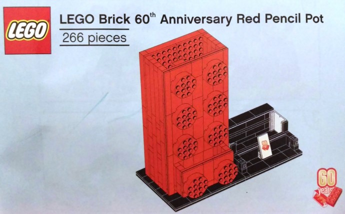LEGO® LEGO Brick 60th Anniversary Red Pencil Pot