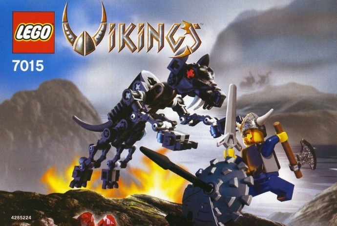 LEGO® Viking Warrior challenges the Fenris Wolf