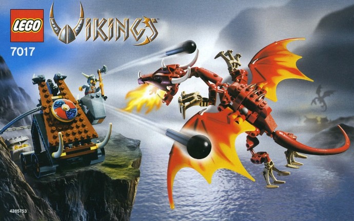 LEGO® Viking Catapult versus the Nidhogg Dragon 