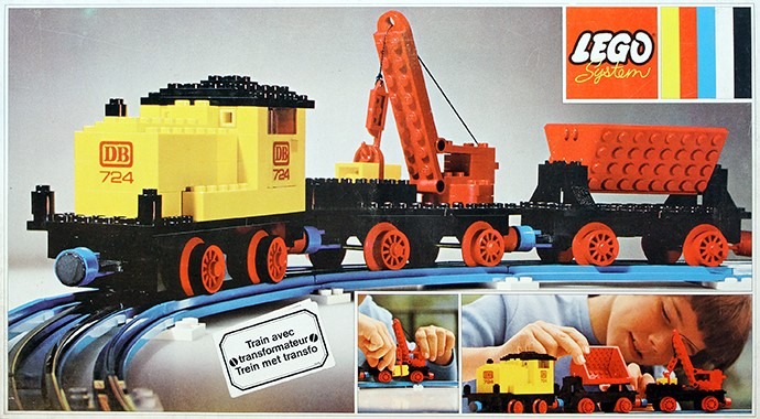 LEGO® 12v Diesel Locomotive with Crane Wagon and Tipper Wagon