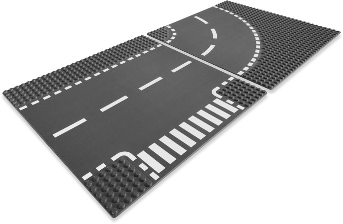 LEGO® T-Junction & Curved Road Plates