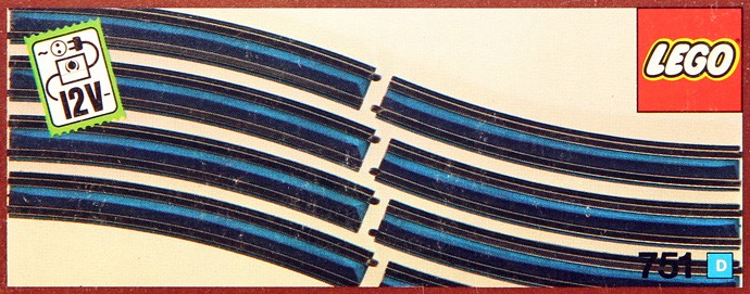 LEGO® 8 Curved 12V Conducting Rails
