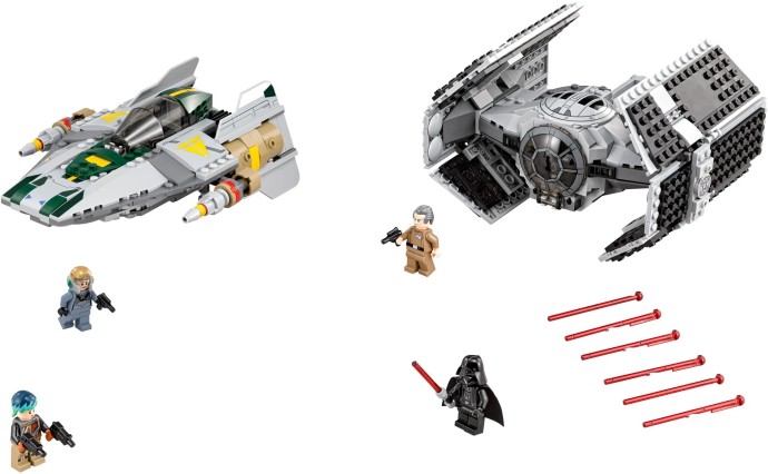 LEGO® Vader's TIE Advanced vs. A-wing Starfighter