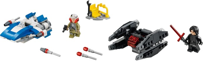 LEGO® A-Wing vs. TIE Silencer Microfighters