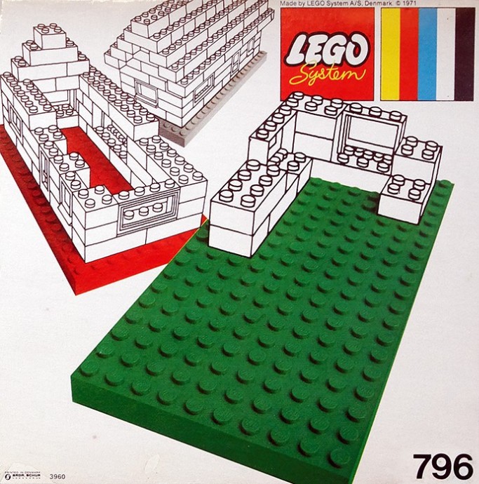 LEGO® 2 Large Baseplates, Green/Yellow