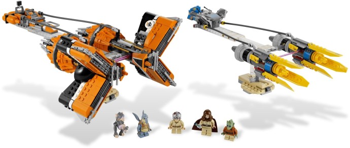 LEGO® Anakin Skywalker and Sebulba's Podracers