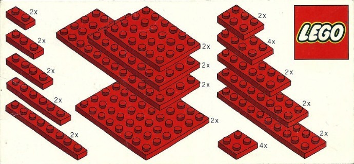 LEGO® Red Plates Parts Pack
