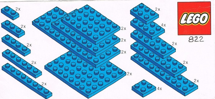 LEGO® Blue Plates Parts Pack