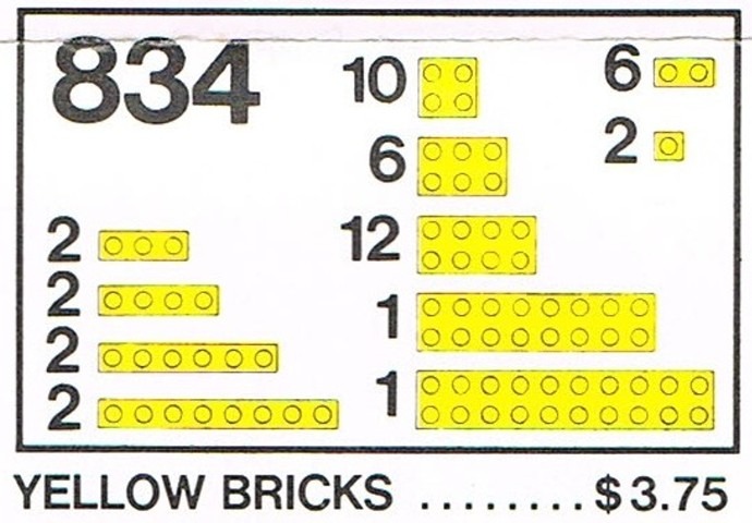 LEGO® Yellow Bricks Parts Pack