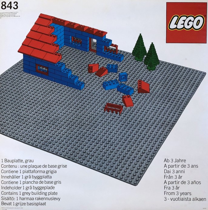 LEGO® Baseplate, Grey
