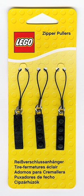 LEGO® Zipper Pullers (Black)