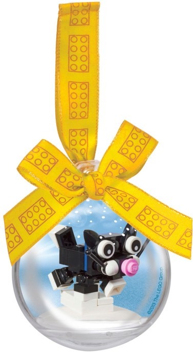 LEGO® Christmas Cat Ornament