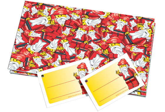 LEGO® Santa Gift Wrap and Tags