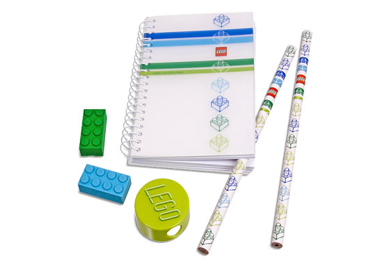 LEGO® Classic Stripes Blue Stationery Set