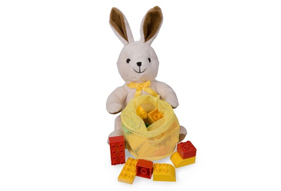 LEGO® Plush Bunny with Duplo Bricks