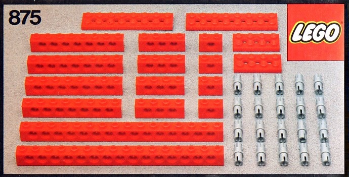 LEGO® Red Beams with Connector Pegs