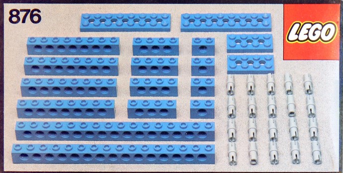 LEGO® Blue Beams with Connector Pegs