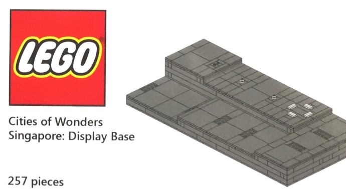 LEGO® Cities of Wonders - Singapore: Display stand
