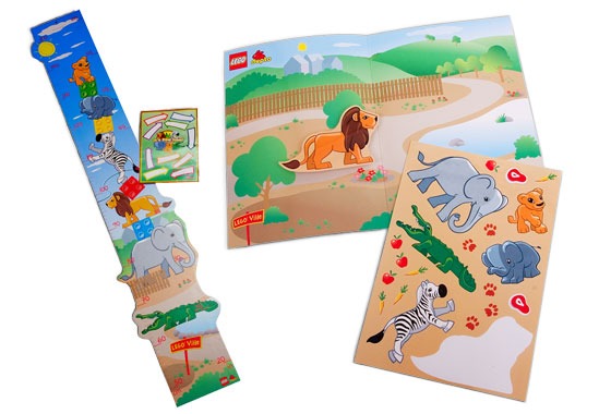 LEGO® DUPLO Height Chart with Zoo Sticker Set