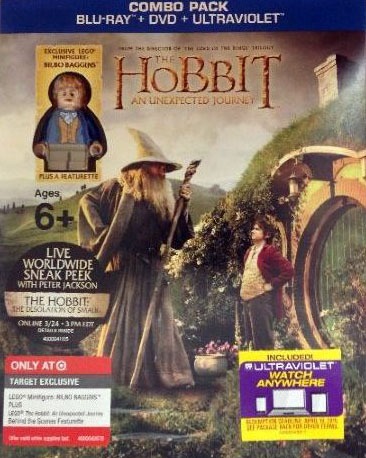 LEGO® The Hobbit - An Unexpected Journey Blu-ray with Bilbo Baggins Minifigure
