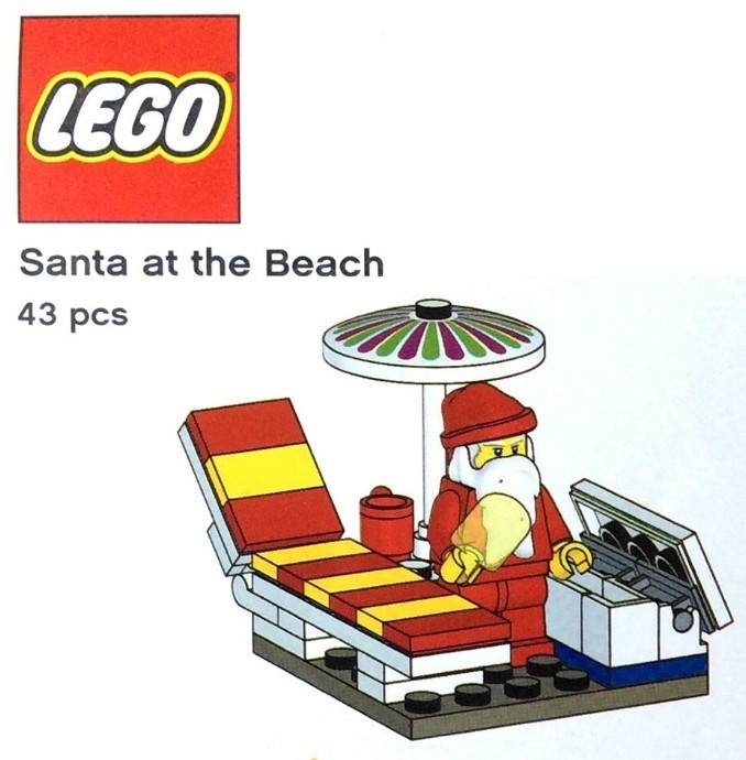 LEGO® Santa at the Beach