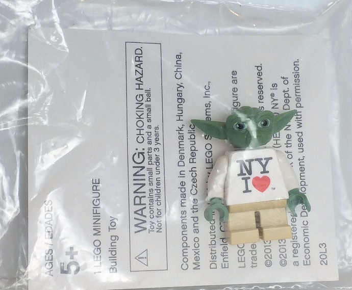 LEGO® Yoda minifig, NY I Heart Torso