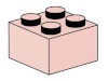 Image for LEGO® set 10004 2x2 Sand Red Bricks