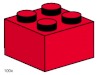 Image for LEGO® set 3457 2x2 Red Bricks