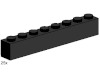 Image for LEGO® set 3478 1x8 Black Bricks