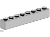 Image for LEGO® set 3479 1x8 Light Grey Bricks