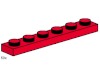 Image for LEGO® set 3488 1x6 Red Plates