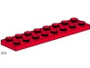 Image for LEGO® set 3491 2x8 Red Plates