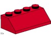 Image for LEGO® set 3498 2x4 Roof Tiles Steep Sloped Red