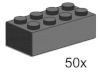 Image for LEGO® set 3729 2x4 Dark Grey Bricks