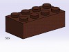 Image for LEGO® set 3754 2x4 Brown Bricks