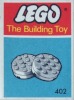 Image for LEGO® set 402 White Turntables (The Building Toy)