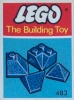 Image for LEGO® set 483 Angle, Valley and Corner Slopes, Blue (The Building Toy)