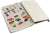 Image for LEGO® set 5001126 Moleskine notebook black brick, ruled, large 