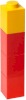 Image for LEGO® set 5004897 Square Drinking Bottle – Red with Yellow Lid